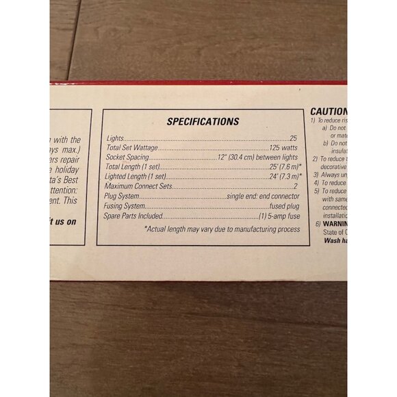 VTG NEW Cool Bright Globes 25 Christmas Lights Set Multicolor Bulb RARE HTF - Picture 8 of 8